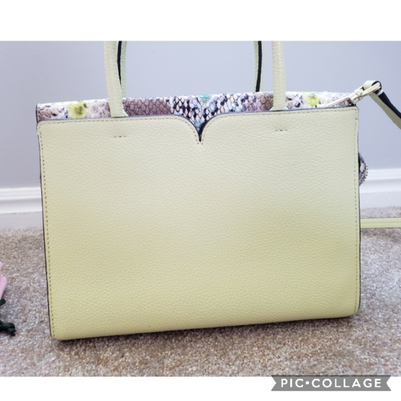 Kate spade spencer lemonsorbet snakeskin satchel - Picture 3 of 17